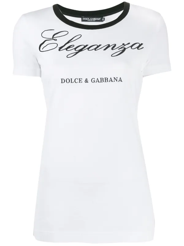dolce and gabbana white t shirt