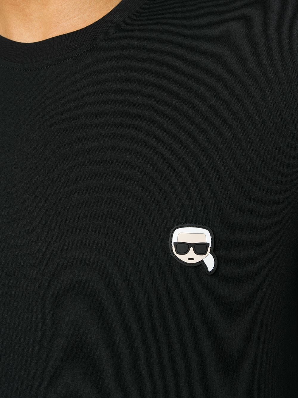 фото Karl Lagerfeld футболка с нашивкой-логотипом