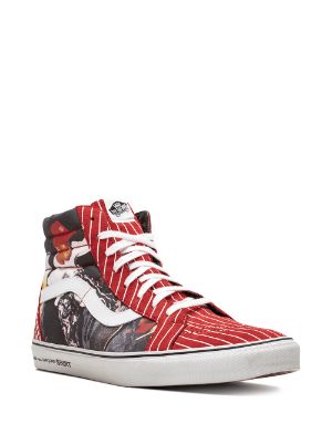 Shop Red Black Vans X Comme Des Garcons X Supreme Sk8 Hi Harold Hunter Sneakers With Express Delivery Farfetch