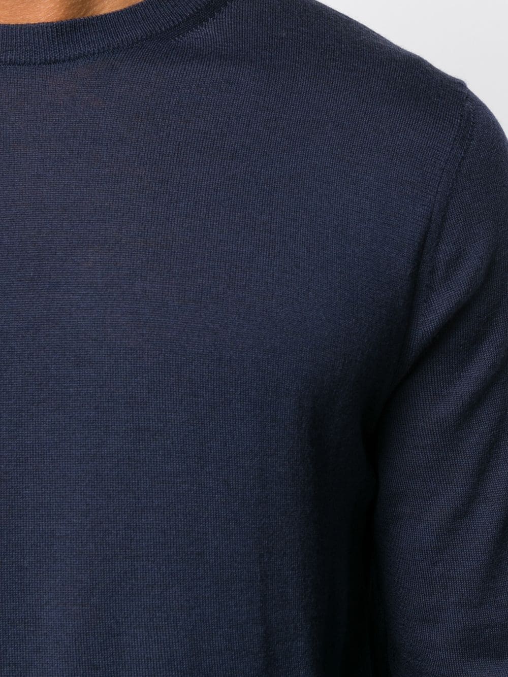 Shop Canali Long-sleeve Fitted Sweater In 305