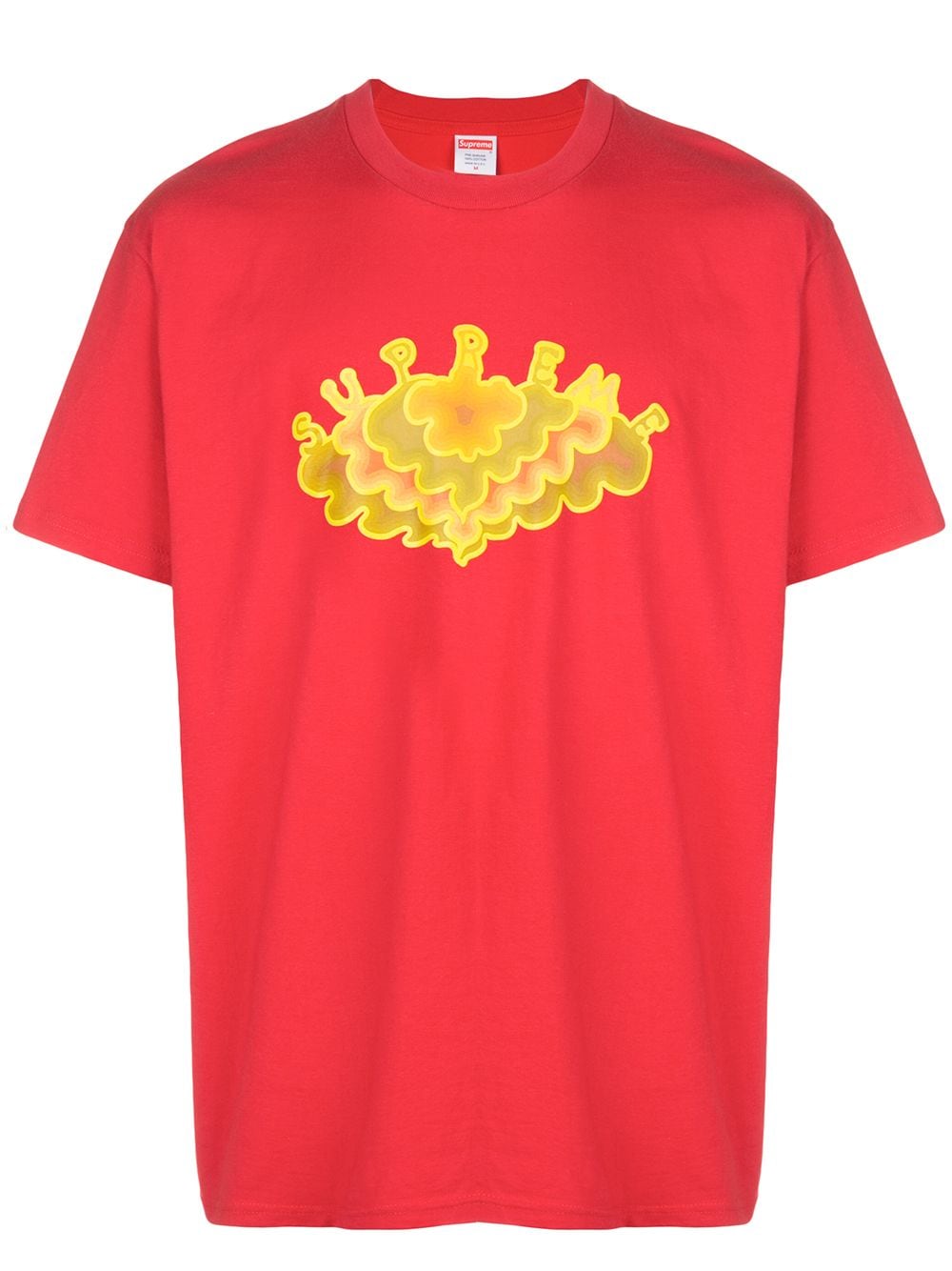 Supreme Cloud-print T-shirt In Red