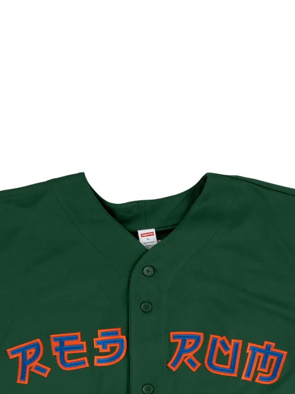 supreme red rum baseball jersey