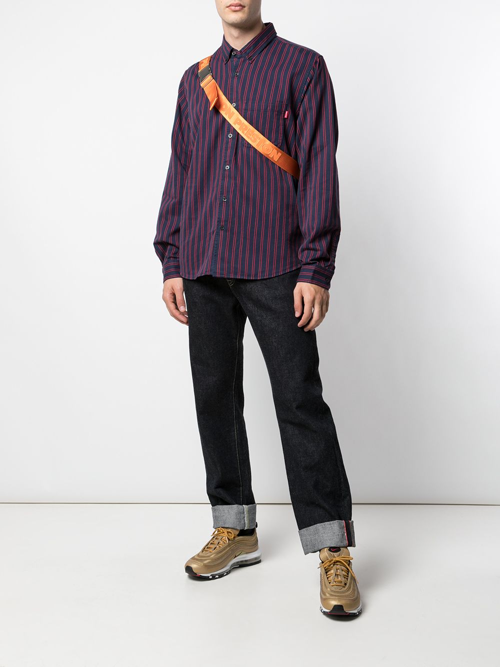 фото Supreme striped twill shirt