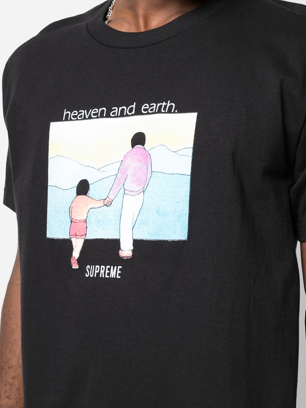 Supreme Heaven and Earth T-Shirt - looking at toys