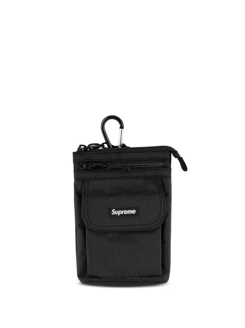 Supreme logo patch shoulder bag