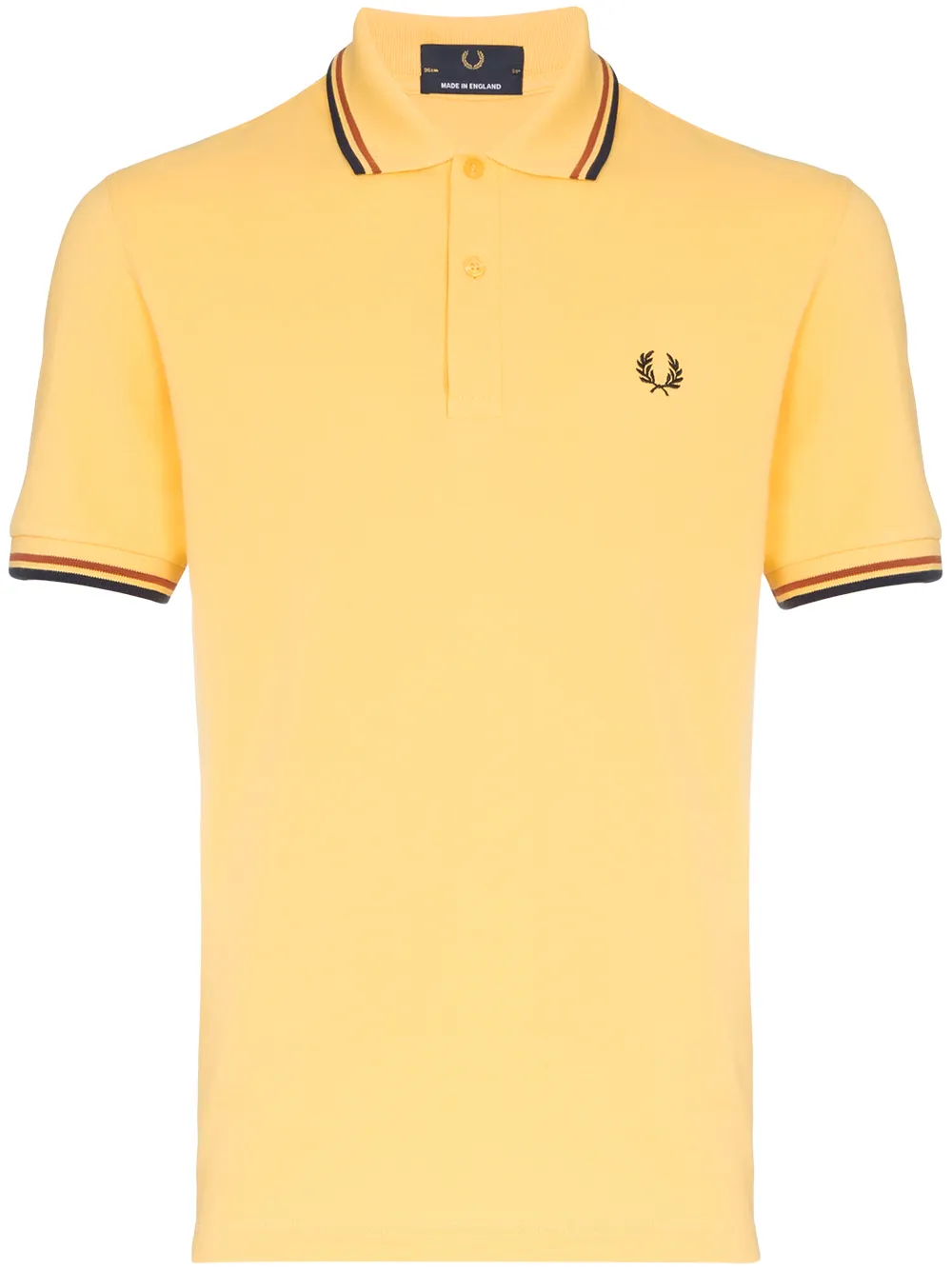 Fred Perry рубашка-поло с отделкой в полоску Fred Perry рубашка-поло с отделкой в полоску