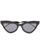 Imagen 1 de Gucci Eyewear lentes de sol con armazón cat eye y micas oscuras