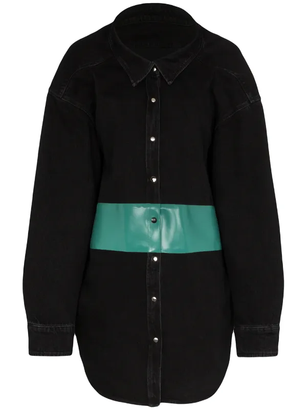 black denim shirt dress