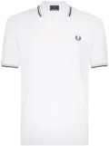 Fred Perry striped trim polo shirt - White
