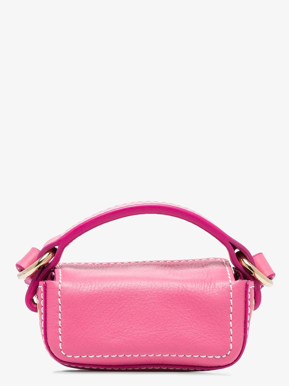Jacquemus 'le Nani' Top Handle Micro Leather Lipstick Bag In Pink ...