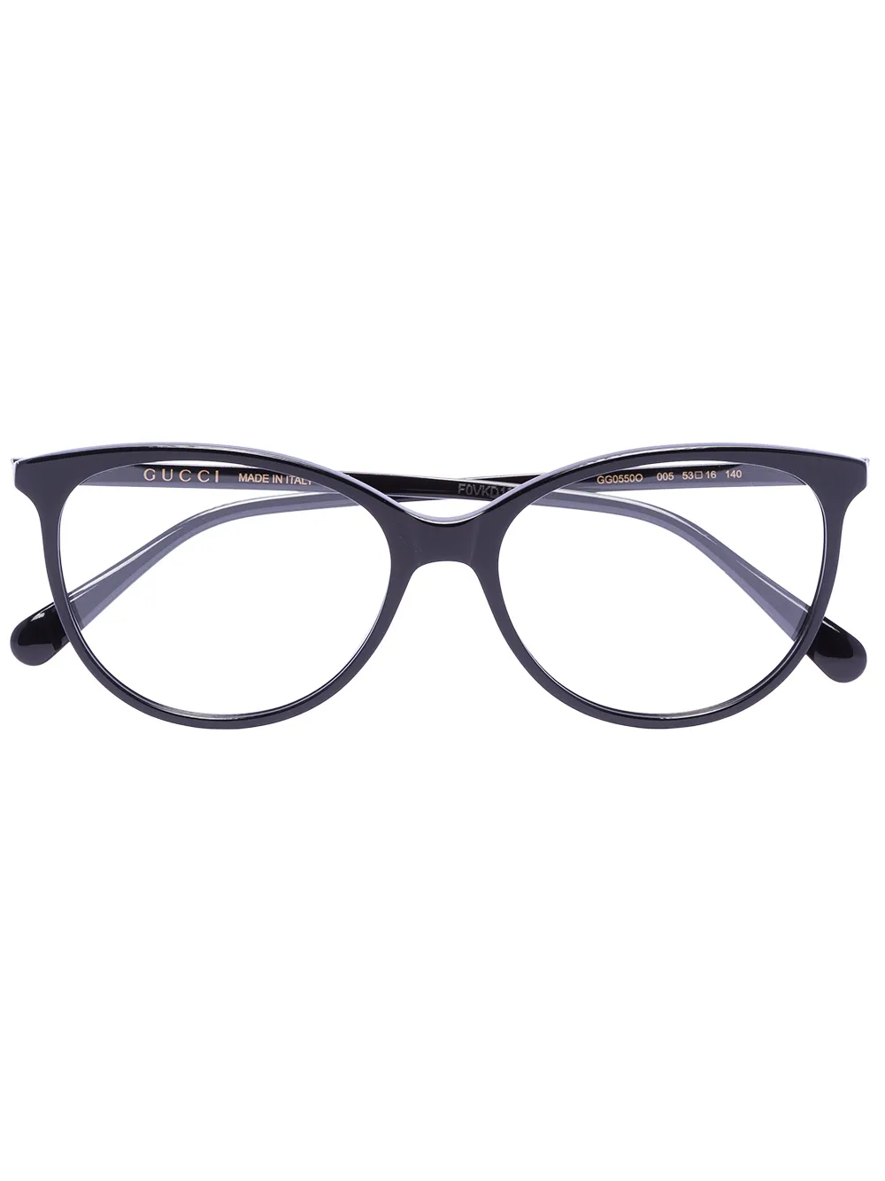 Gucci Eyewear lunettes de vue à monture ronde - Noir