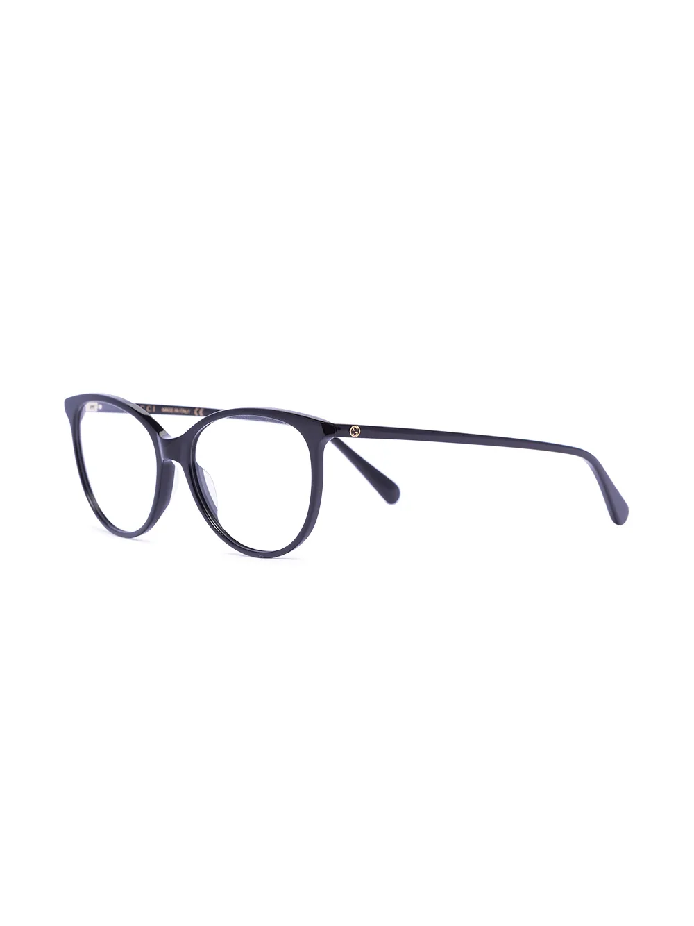 Gucci Eyewear Bril met rond montuur - Zwart