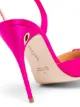 Jennifer Chamandi Vittorio 105mm satin slingback pumps