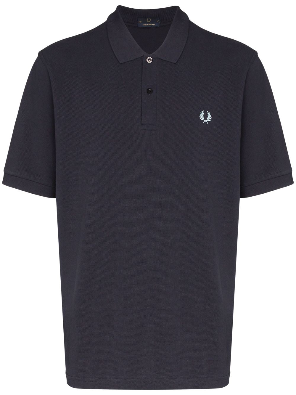 Shop Fred Perry Embroidered Logo Polo Shirt In Blue