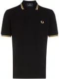 Fred Perry stripe-trimmed polo shirt - Black