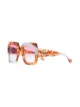 Gucci Eyewear pearl swirl oversize sunglasses