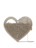 Rosantica Rejina heart crystal clutch bag - Gold