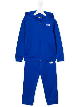 north face tracksuit blue