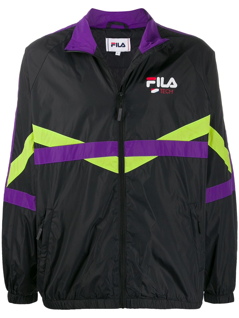 фото Fila спортивная куртка с контрастными полосками