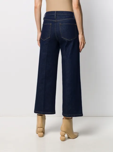 FRAME Ali wide-leg Cropped Jeans - Farfetch