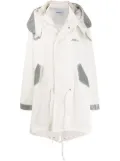 AMBUSH oversized hooded coat - White