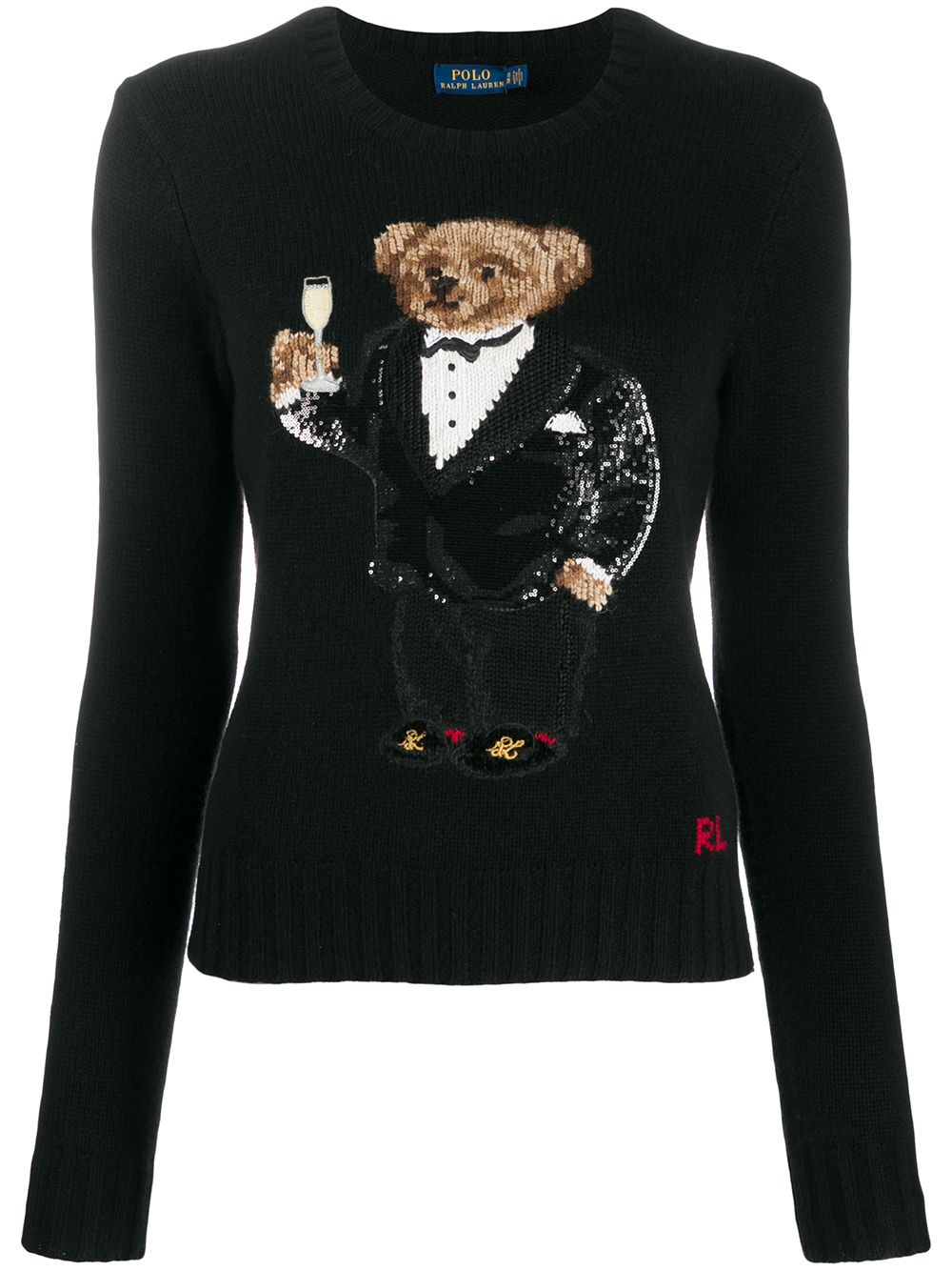 фото Polo Ralph Lauren джемпер Polo Bear с пайетками