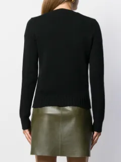 sequined polo bear sweater