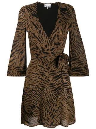tiger wrap dress
