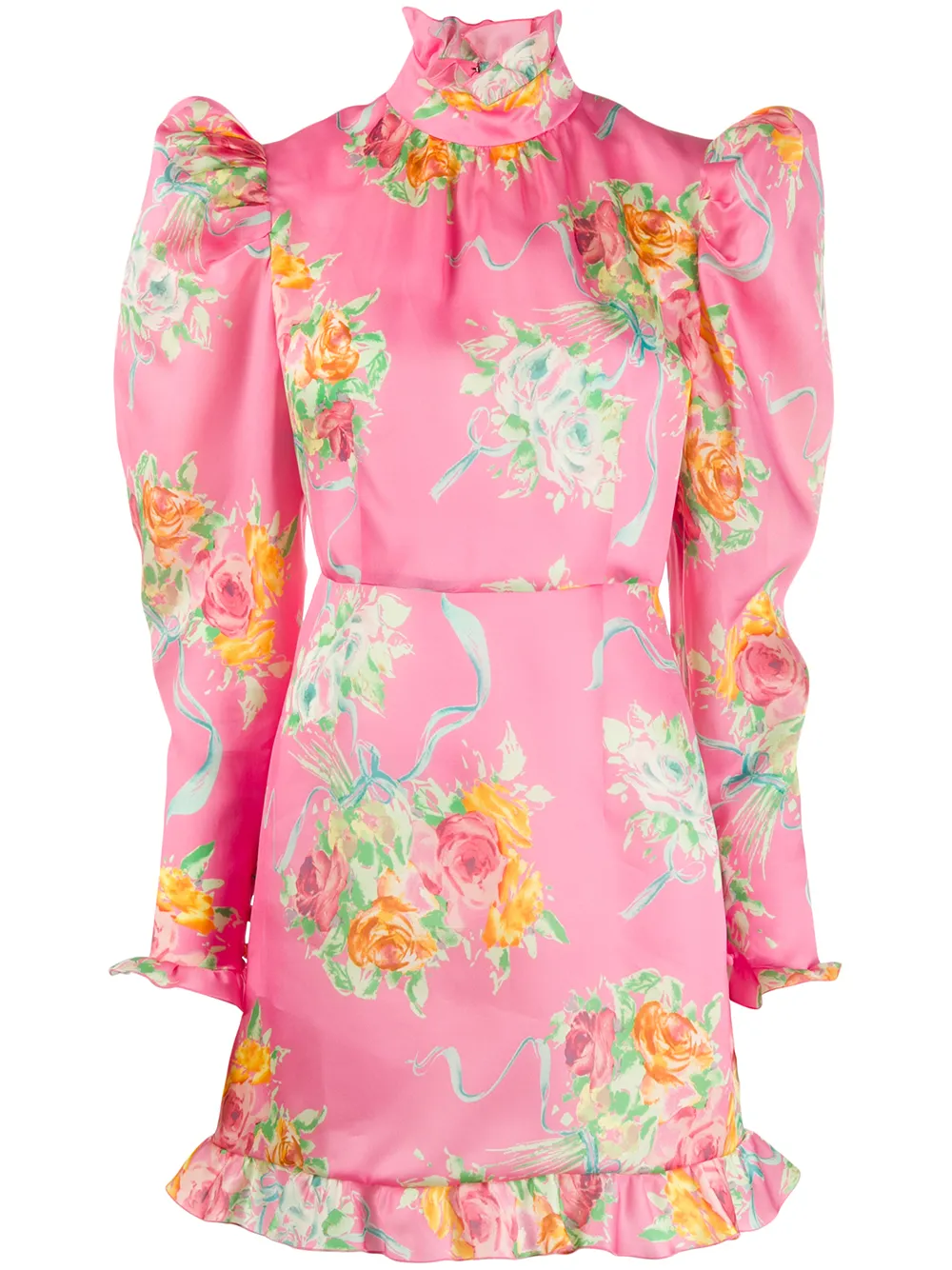 Alessandra Rich Dresses FLORAL SHORT DRESS