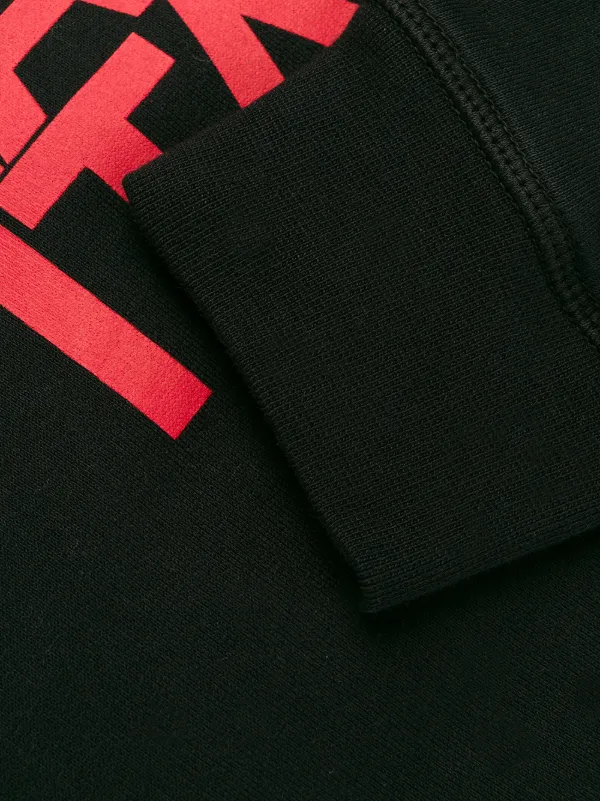 DSQUARED2 Logo Print Hoodie | Black | FARFETCH