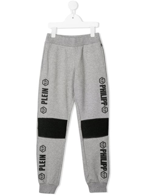 Philipp Plein Junior logo print sweatpants