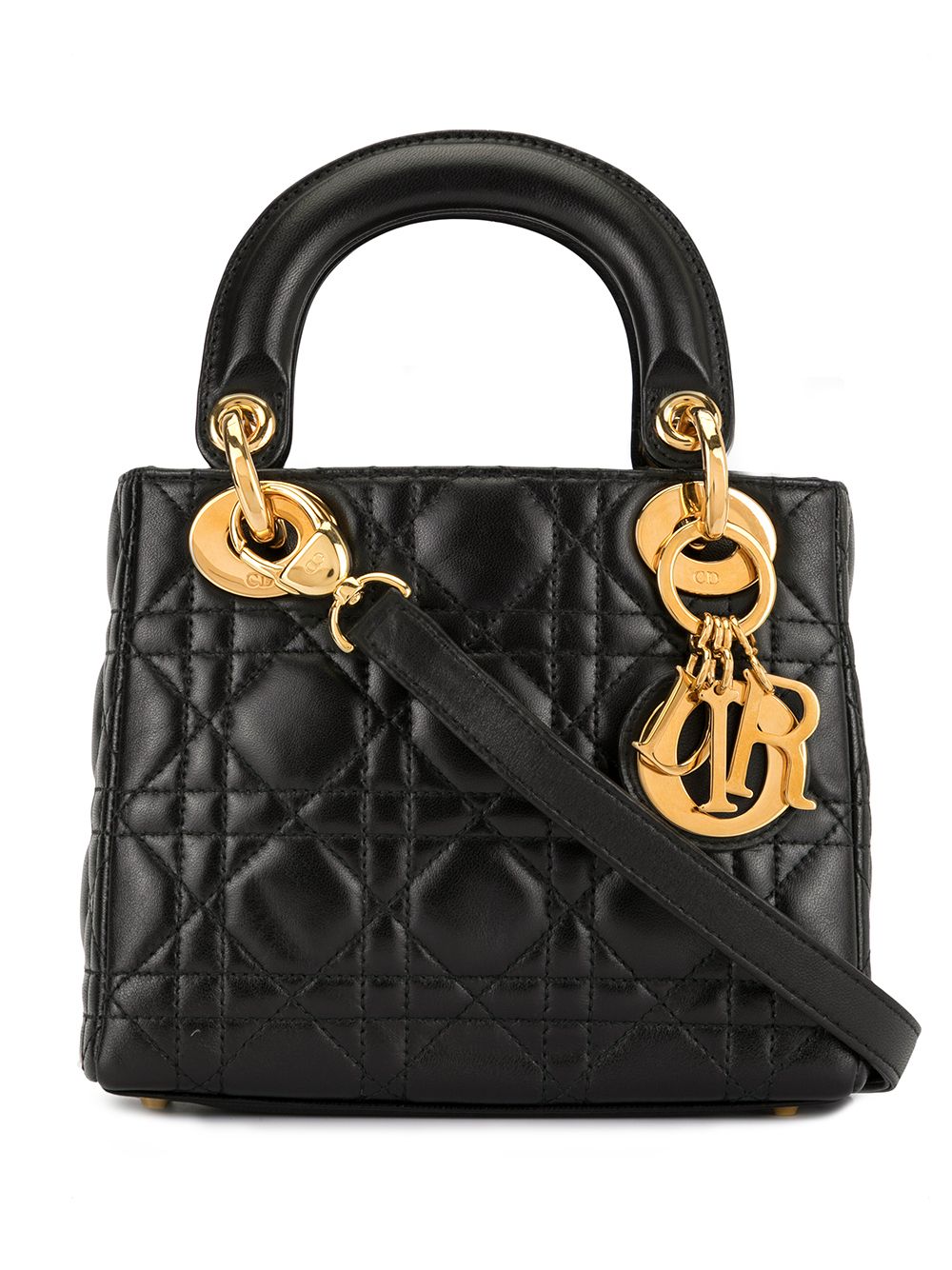 Christian Dior حقيبة صغيرة ليدي ديور كاناج - Farfetch