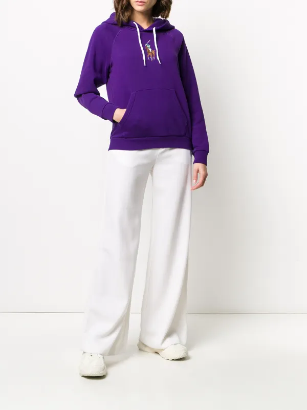 purple polo ralph lauren hoodie