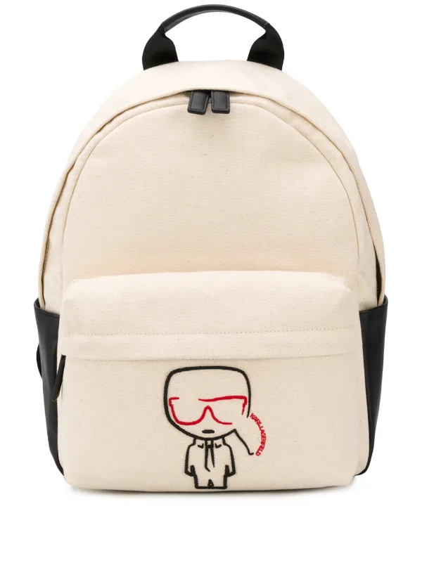embroidered backpack