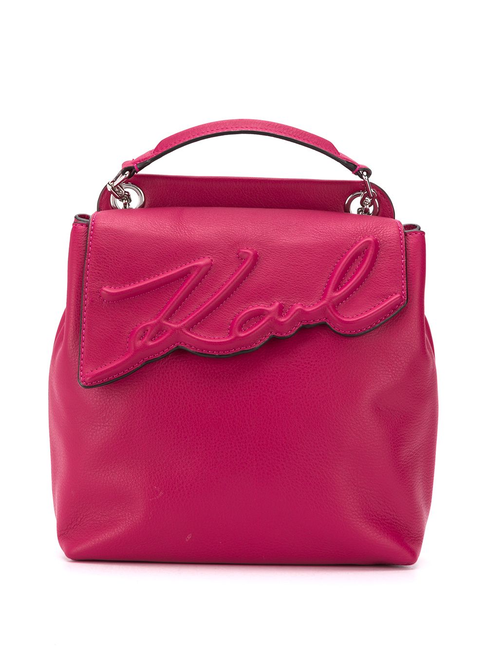 karl lagerfeld luggage pink