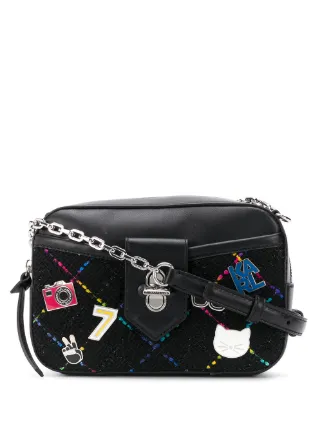 karl lagerfeld nylon crossbody bag