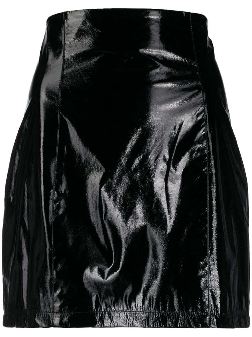 фото Blumarine polished effect short skirt