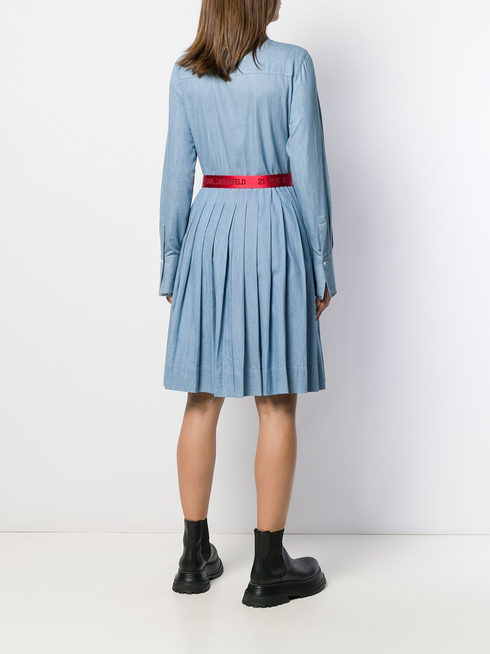 фото Karl lagerfeld платье с поясом и логотипом
