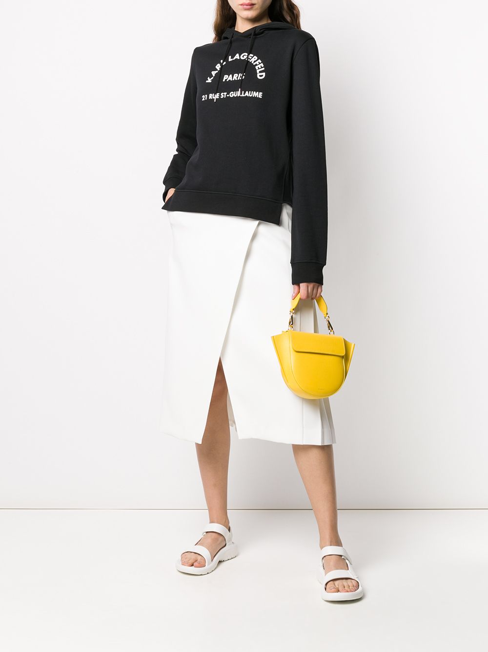 Karl Lagerfeld Address Logo Hoodie - Farfetch