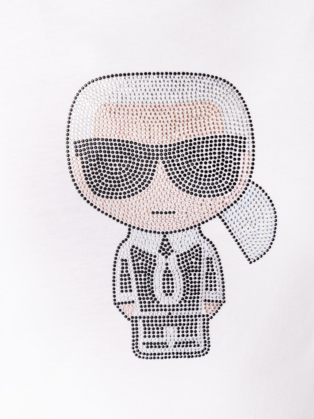 фото Karl lagerfeld футболка ikonik karl со стразами