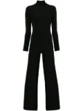 Norma Kamali crepe wide-leg jumpsuit - Black