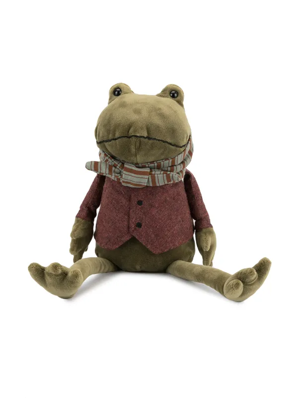frog with glasses plush