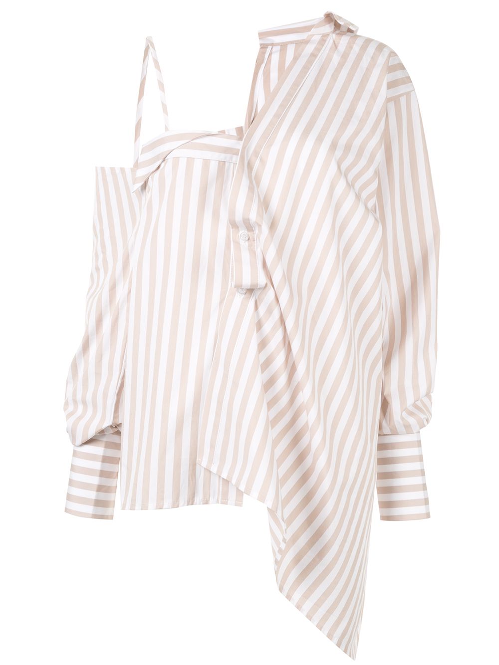 фото Ground Zero deconstructed striped shirt