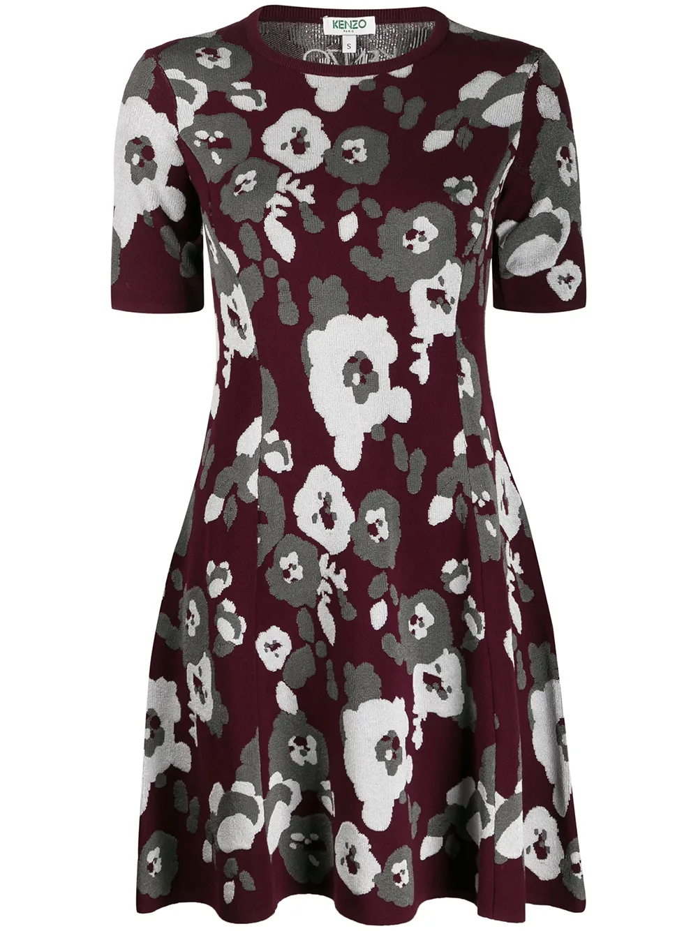 Kenzo A-line Peonies Print Dress - Farfetch