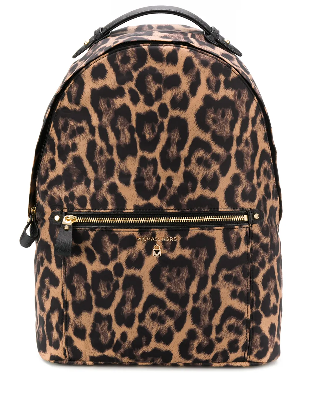 michael kors kelsey large leopard nylon backpack