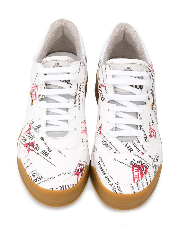 Printed Slogan Sneakers - Farfetch