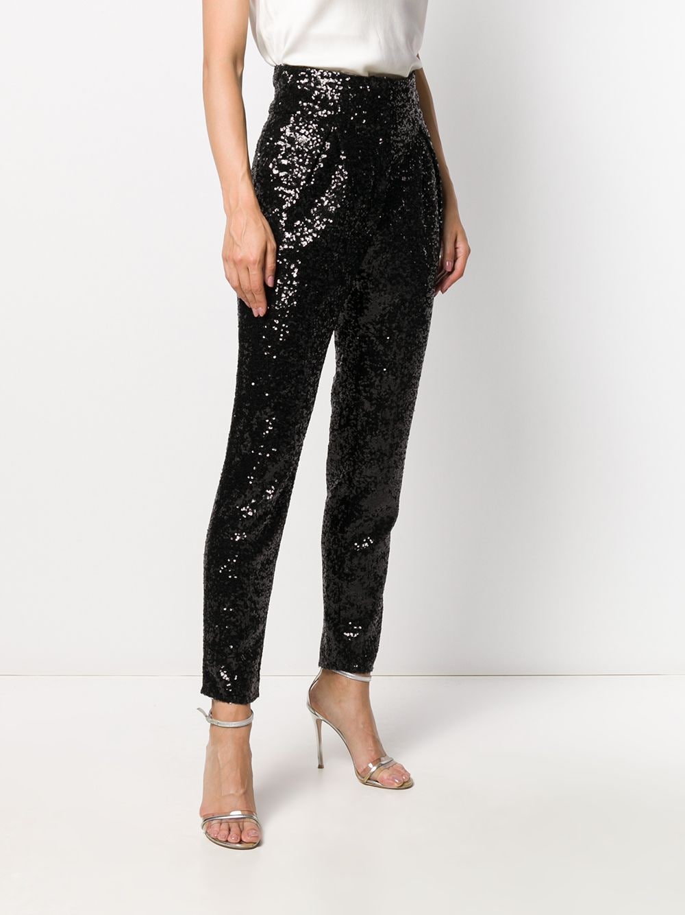 In The Mood For Love Jennifer Sequin Embellished Trousers - Farfetch