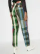 BODE high-waisted plaid  trousers