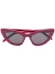 Image 1 of Saint Laurent Eyewear tiger stripe cat-eye sunglasses