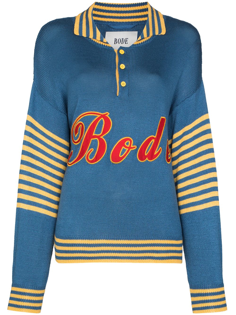 фото Bode namesake logo appliqué sweater